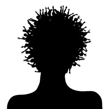 Happy head Stock Illustration