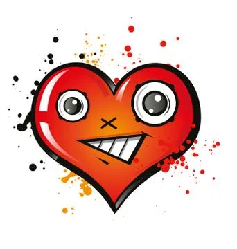Happy heart Stock Illustration