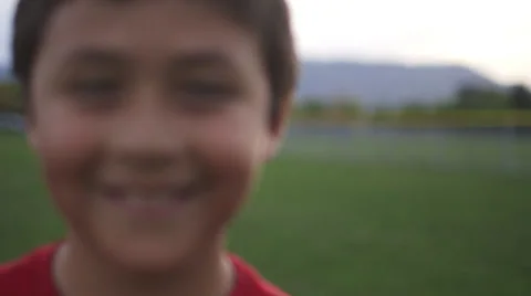Happy hispanic boy smiling Stock Footage 37408372