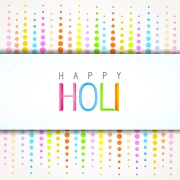 Happy holi design Illustrazione stock