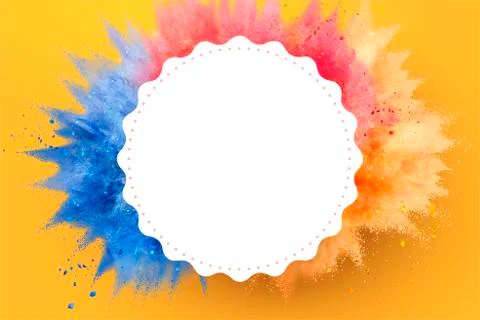 Happy holi design template Stock Illustration