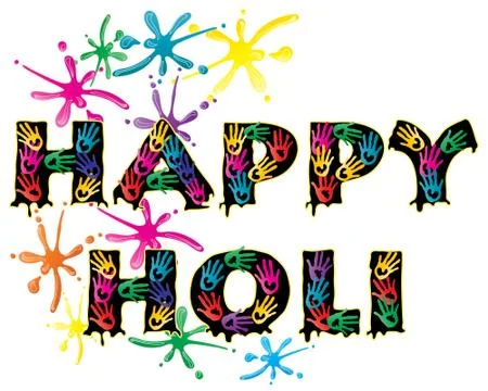 Happy holi Illustrazione stock