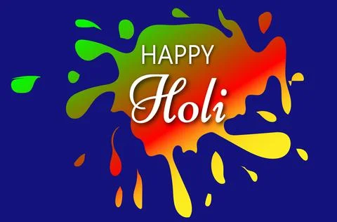  happy Holi image 2021. Stock Illustration