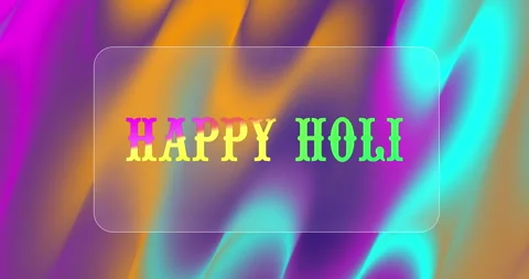 happy holi animation video