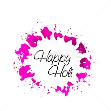 Happy Holi Watercolor Splash background: Royalty Free #91890002