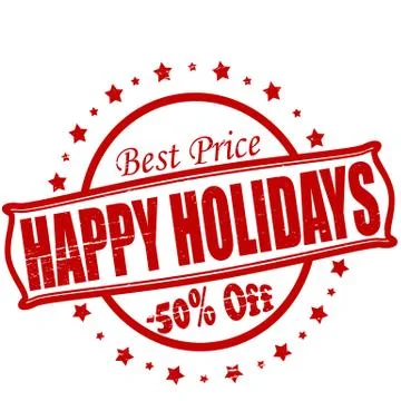 Happy holiday Illustrazione stock