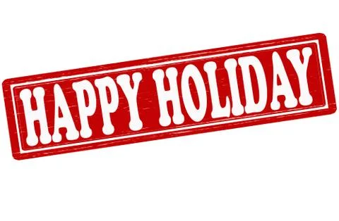 Happy Holiday Stock Illustration