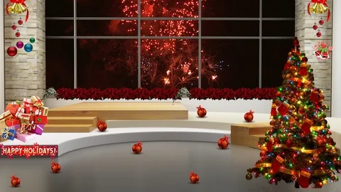 Happy Holidays 06 Stock Footage 99075332