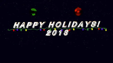 Happy Holidays 2013 Stock Footage 32698693