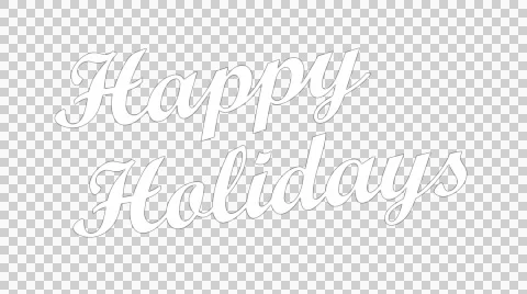Happy Holidays with Alpha Background Stock Footage 45050130