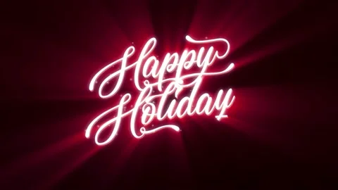 Happy Holidays Background Reveal Animation Stock Footage 139762169