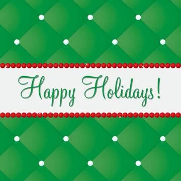 Happy Holidays bling card in vector format. Illustrazione stock