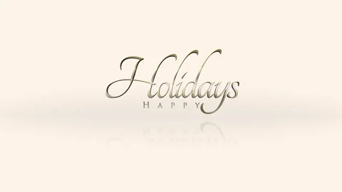 Happy Holidays a captivating logo for a refreshing holiday brand Vidéo 289155675