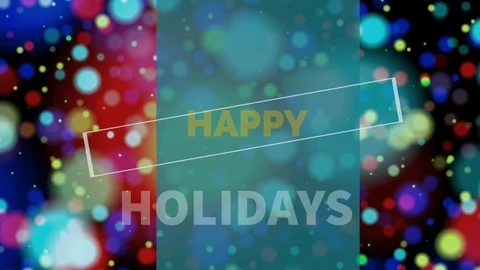 Happy holidays clip Stock Footage 99149999