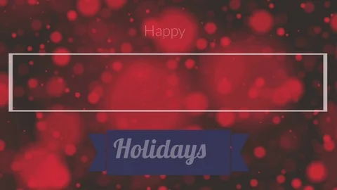 Happy holidays clip Stock Footage 99150024