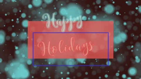 Happy holidays clip Stock Footage 99150385