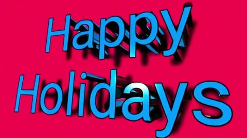 Happy holidays concept  Stock Footage 327013017