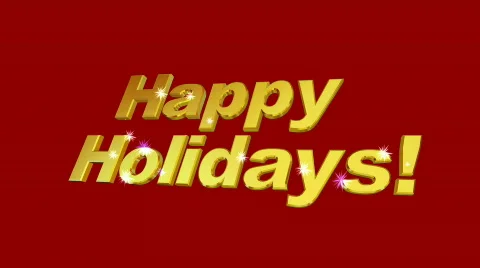 Happy Holidays Video stock 831949