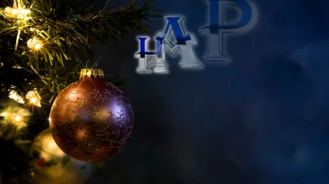 Happy Holidays Video stock 4389656