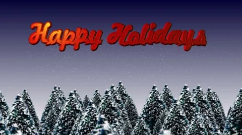 Happy Holidays Video stock 7738865