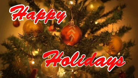 Happy Holidays Stock Footage 116175712