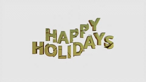 Happy Holidays Stock Footage 307981554