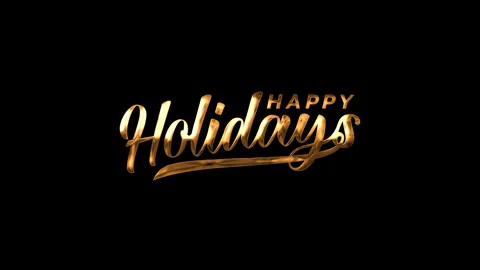 Happy holidays gold 動画素材 321108306
