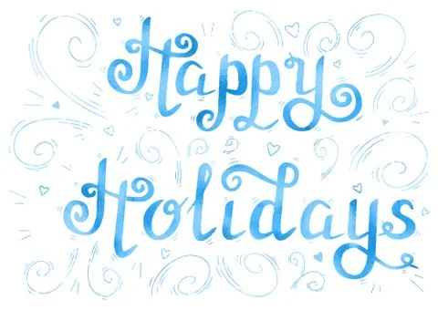 Happy holidays gold Stock Illustration