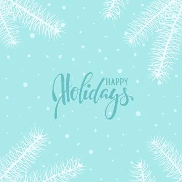 Happy holidays. Hand drawn creative calligraphy, brush pen lettering. desig.. Stock Illustration