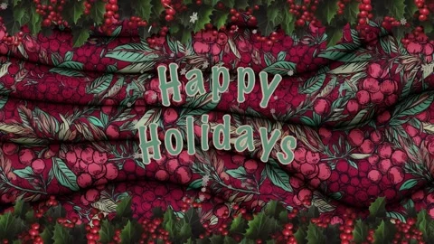 Happy Holidays! High resolution looping animated festive background. Stock Footage 251741802