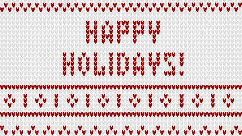 Happy Holidays horizontal banner Vector graphic Ilustración de archivo