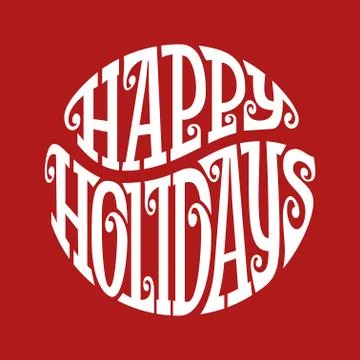 Happy Holidays Stock Illustration