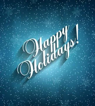 Happy Holidays Stock Illustration