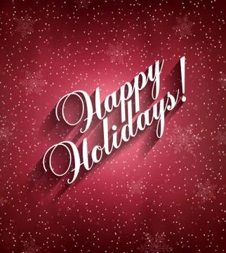 Happy Holidays Stock Illustration