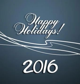 Happy Holidays Illustrazione stock