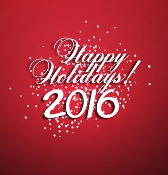 Happy Holidays Illustrazione stock