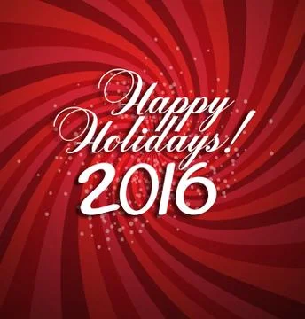 Happy Holidays Stock Illustration