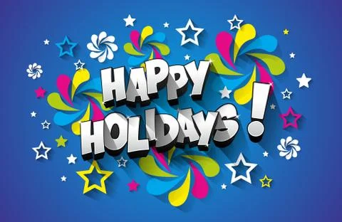 Happy Holidays Stock Illustration