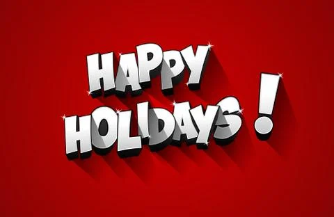 Happy Holidays Stock Illustration
