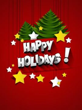 Happy Holidays Stock Illustration