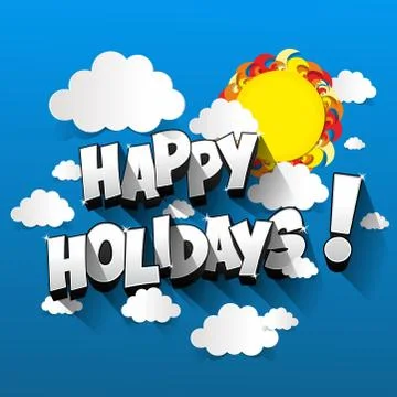 Happy Holidays Illustrazione stock