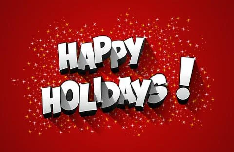 Happy Holidays Stock Illustration