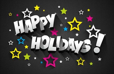 Happy Holidays Stock Illustration