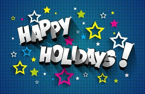 Happy Holidays Stock Illustration
