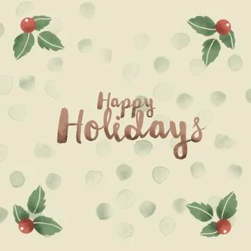 Happy Holidays 스톡 일러스트