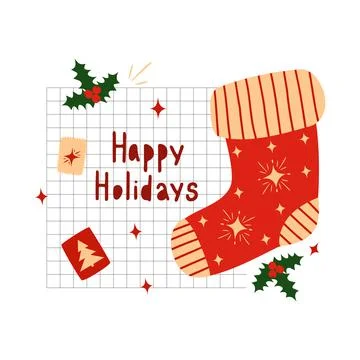 Happy Holidays Stock Illustration