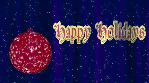 Happy Holidays Looping Animation Video stock 4105853