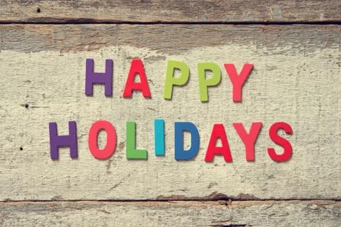 HAPPY HOLIDAYS Stock-Fotos
