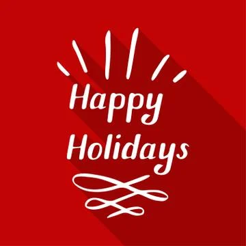 Happy holidays small Stock Illustration