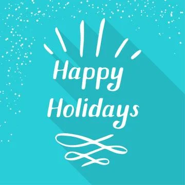 Happy holidays small Stock Illustration